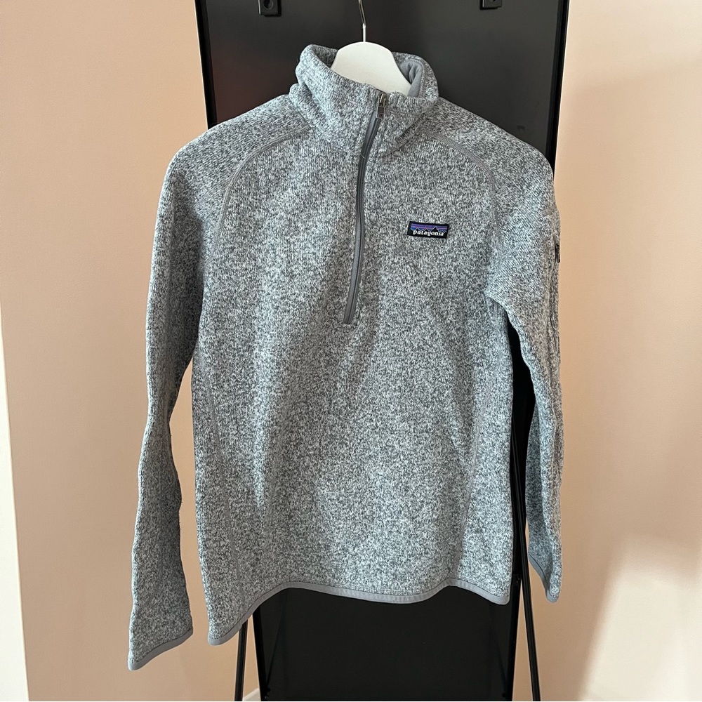 Patagonia Grey Quater Zip Sweatshirt Size Small